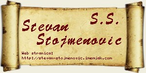 Stevan Stojmenović vizit kartica